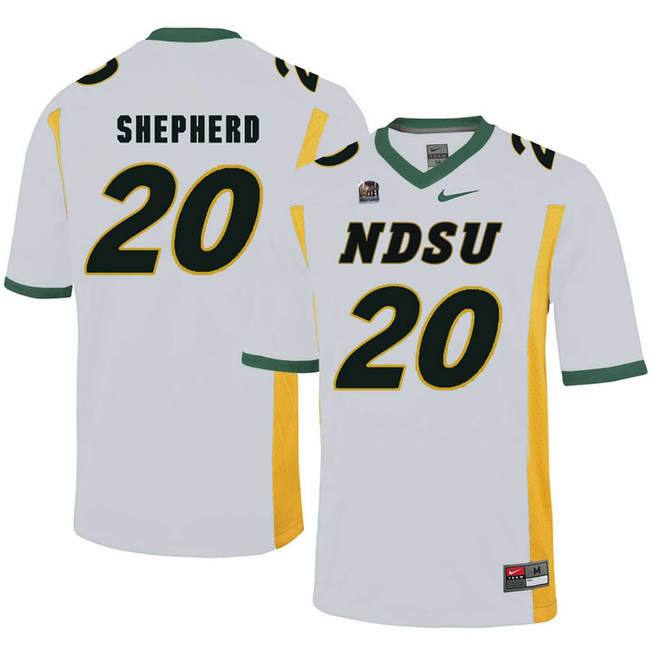 North Dakota State Bison 20 Darrius Shepherd White College Football Jersey Dzhi,We sell and wholesale North Dakota State Bison 20 Darrius Shepherd White College Football Jersey Dzhi on line form chian!